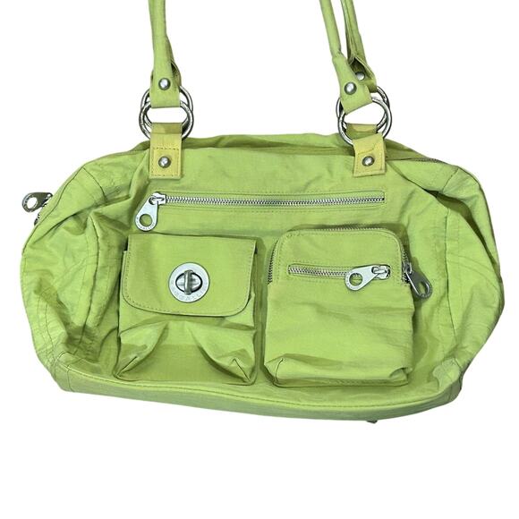 Baggallini green shoulder bag pockets 11 - Picture 1 of 11